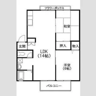 プラムコート【2階】の間取り