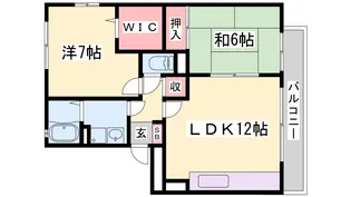 カーサフェリスA棟【2階】の間取り