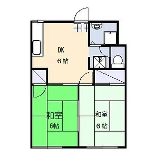 クレセント山下A【2階】の間取り