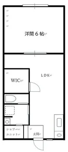 コーポシンワ【1階】の間取り
