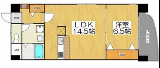 大阪府大阪市天王寺区上之宮町【マンション】の間取り