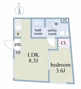 東京都中野区弥生町4【マンション】の間取り