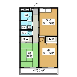 2DKの間取り画像