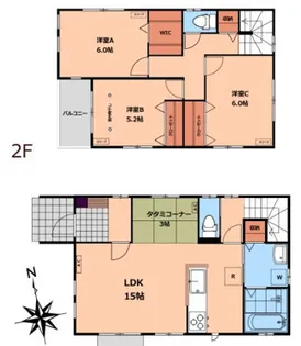 東京都国分寺市並木町3【一戸建】の間取り