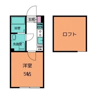 1Kの間取り画像