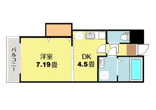 アンソレイエ・ロジュマン【4階】の間取り