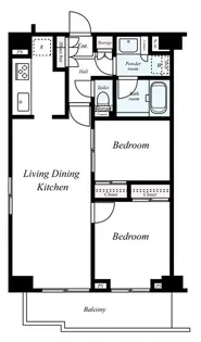 フュージョナル王子リコット【6階】の間取り