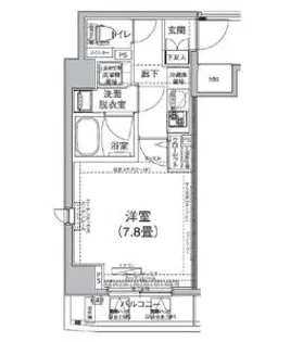 ルフレプレミアム芝公園【4階】の間取り