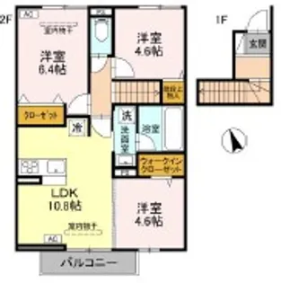 ファミリア【2階】の間取り