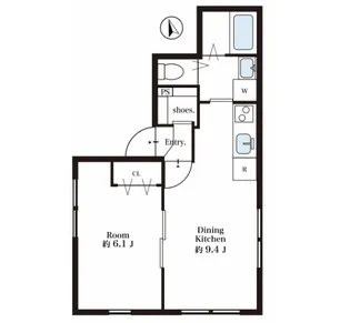 フォンス桜上水【2階】の間取り