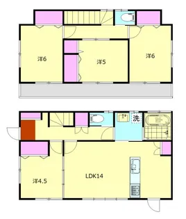 神奈川県小田原市小竹【一戸建】の間取り