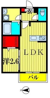 KEIAI RESIDENCE 梅島【2階】の間取り