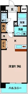 E・スクウェア森小路【8階】の間取り