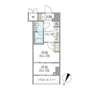 東京都板橋区蓮沼町【マンション】の間取り