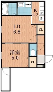 大阪府大阪市住之江区西住之江3【アパート】の間取り