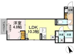 セレスティア鷺宮【3階】の間取り