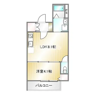 MAXIV CITY神戸鷹取【2階】の間取り