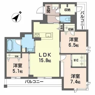 ラヴィータ フェリーチェ【2階】の間取り