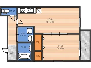 フジパレスソレイユV【1階】の間取り