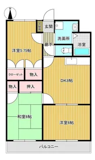 メゾン・ド 石が口【2階】の間取り