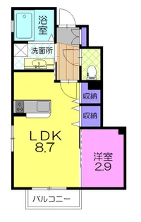 アフロディーナ【1階】の間取り