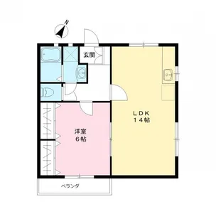 パルデンス土田【2階】の間取り