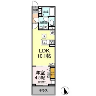 セレスティア池袋立教通り【1階】の間取り