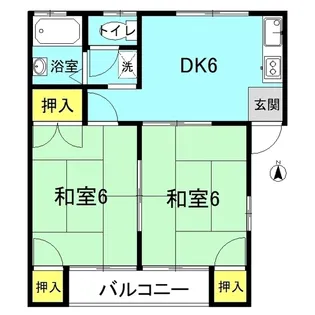 メゾン南【2階】の間取り