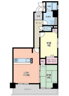 ルワージュ八幡駅前2番館【3階】の間取り