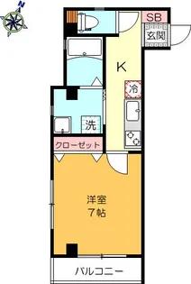 コーポラス・セジュール【2階】の間取り