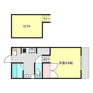 ピース・スクエア住吉 A棟【2階】の間取り