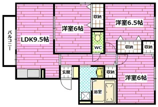 エステートAMANO【3階】の間取り