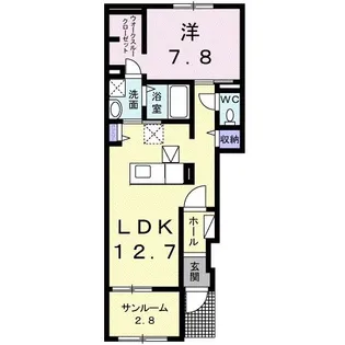 ビオーラメゾン【1階】の間取り