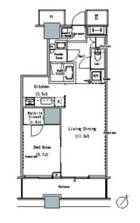 THE TOKYO TOWERS MIDTOWER【8階】の間取り