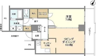 トルナーレ日本橋浜町【36階】の間取り