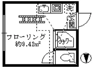 東京都中野区江原町2【アパート】の間取り