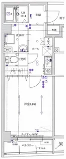 エルヴィエントライド上中里/EL VIENT RIDE KAMINAK【1階】の間取り