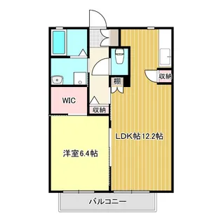 メゾンボヌールA【1階】の間取り