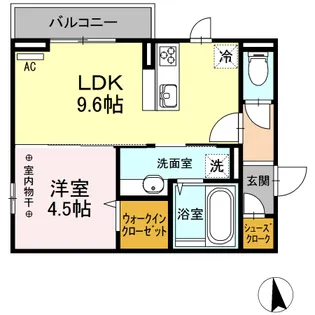 ガレリア ラッフィナート【2階】の間取り
