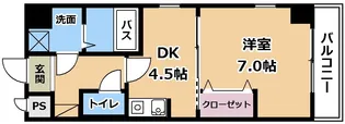 ヴェルジュ南草津【8階】の間取り
