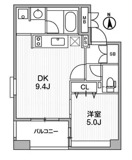 クリオ三田ラ・モード【8階】の間取り