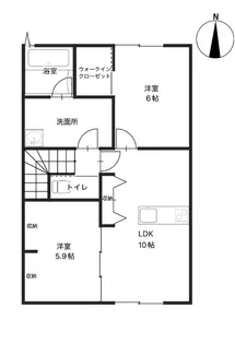 ノブレスB【2階】の間取り