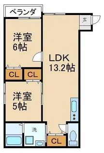 ブーゲンビリア上島【2階】の間取り