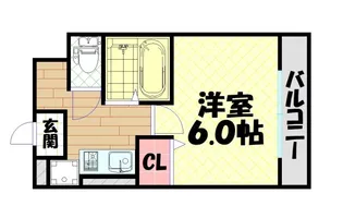 ヴィレッジリバー千日前【2階】の間取り