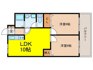 メゾンうねの【2階】の間取り