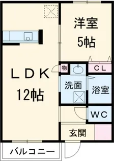 アムール【1階】の間取り