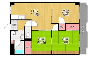 サンファーストウエダ【1階】の間取り