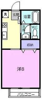 ディアコートみやび II棟【1階】の間取り