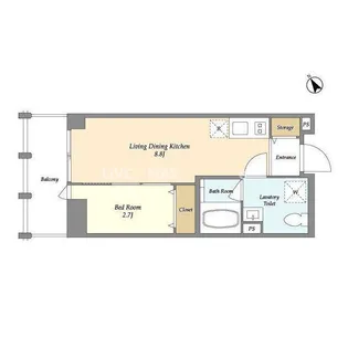 The Grand Terrace Wakabayashi【4階】の間取り