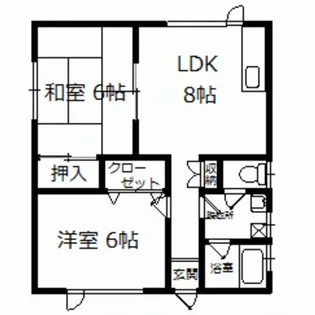 コーポアイル【2階】の間取り